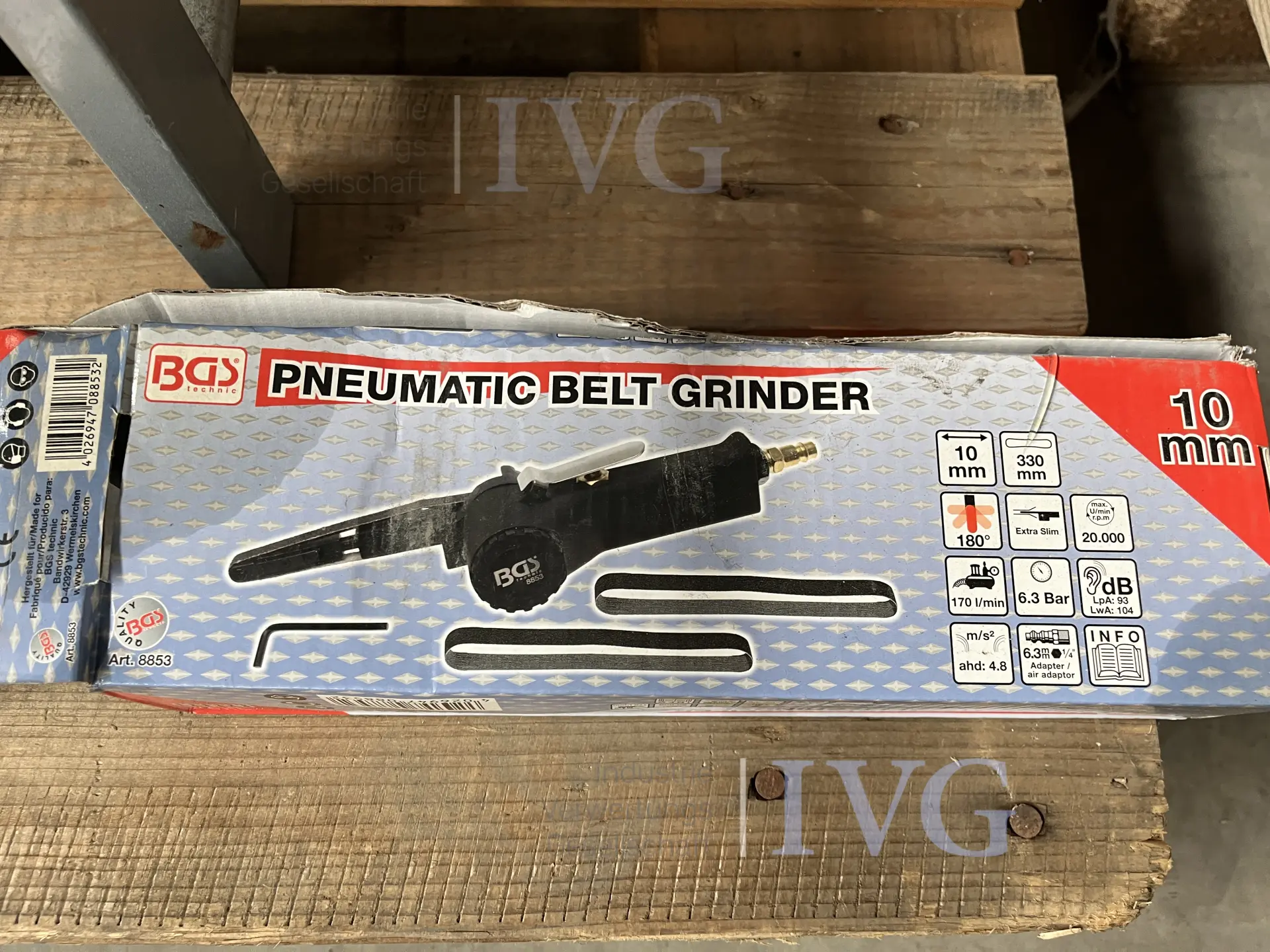 Pneumatischer Fingerbandschleifer BGS
